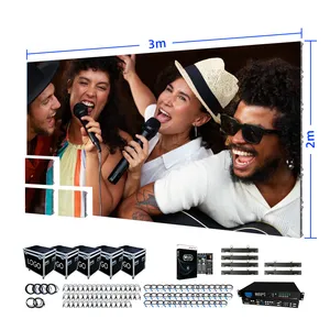 3X2M Indoor Smd Led Scherm Kit 3.91Mm Pixel Pitch P3 91 P2.6 500*500 Led Display Stage Video Wall Voor Concert
