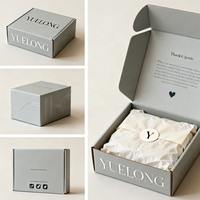 Boîte en carton ondulé pliable, robuste et durable, avec logo imprimé personnalisé, pour emballage cadeau et expédition de produits de soin de la peau, vente en gros