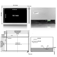 Tianma 10,1 Zoll TFT LCD Display 1280x800 LVDS 40-Pin TM101JDHG30 Industrielles Automatisierungs-Bedienfeld 10,1 Zoll LCD-Module