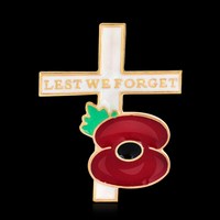 Broche de amapola británica, alfiler de aleación del día conmemorativo de la II Guerra Mundial