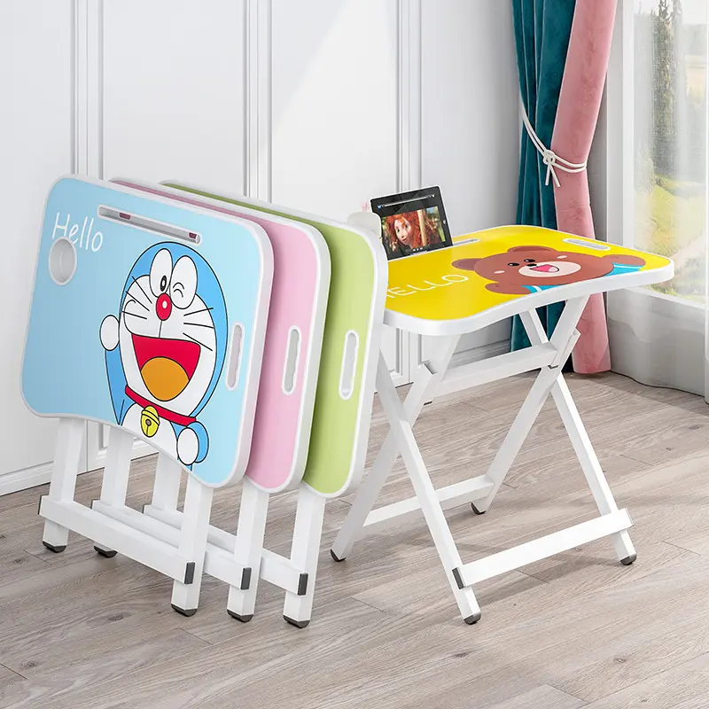 Table de bureau pliable bon marché table d'ordinateur ensemble de tables et de chaises d'étude pour enfants