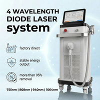 Garansi 1 Tahun 4 Gelombang Diode Laser 808nm untuk Bisnis Penghilangan Rambut Jangka Panjang AI Skin Analyzer Epilasi Tanpa Rasa Sakit untuk Seluruh Tubuh