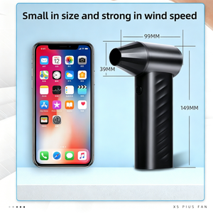 พัดลมเทอร์โบแรงสูงรุ่นใหม่ปี 2026 กำลังลมแรง 130000 รอบต่อนาที แบตเตอรี่ 4000+2mAh พัดลมมือถือขนาดเล็กความเร็วสูง สำหรับตั้งโต๊ะและใช้งานกลางแจ้ง - Product Image 3