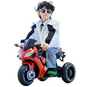 <strong>Childrens</strong> Electric Tricycle Ride-On <strong>Car</strong> for Boys Girls Battery-Powered Kid-Safe Rechargeable Remote-Controlled Plastic Toy - Product Image 1