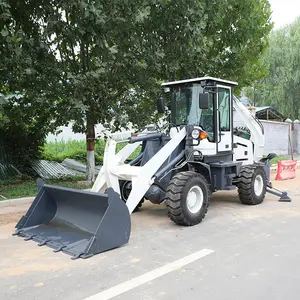 Graafmachine Lader 4X4 Wiel Hydraulische 4 Ton Kleine Tuin Backhoe Wiel Loader Front Digger Prijs