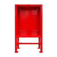 Armoire murale pour tuyaux d'incendie 900x900x250mm avec pieds de support de 350mm, boîte pour équipement incendie de 1,0mm d'épaisseur