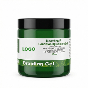 Gel Fijador para Peinados NeatBraid, a Base de Hierbas Orgánicas, Unisex, Tamaño Grande de 64 oz, Sin Alcohol, Fijación Fuerte, Control de Cabello Rebelde, Marca Privada, Gran Venta - Product Image 1
