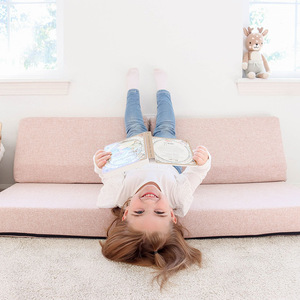 โซฟาเด็กพร้อมเบาะโฟมความหนาแน่นสูง มุมอ่านหนังสือ ที่นั่งเดี่ยวสำหรับเด็กอายุ 3 ปีขึ้นไป วัสดุผ้า - Product Image 2