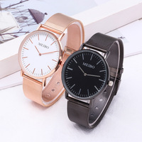 Montre décontractée ultra-mince pour hommes et femmes de vente chaude sans seconde main, montre à quartz à échelle minimaliste