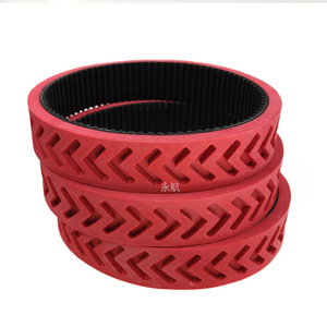Miniature Robot Tracks Synchronous <b>Belt</b> <b>Red</b> Adhesive Wear Resistant For Educational Robots 5M Size - Product Image 2