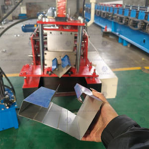 Machine de formage à froid pour gouttières en acier galvanisé de type K, pour la fabrication de tuyaux coudés et de gouttières de récupération d'eau métalliques - Product Image 6