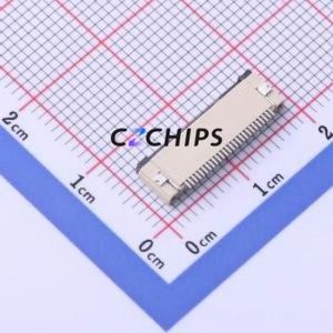 FC05-S26FCT-00 FFC/FPC Connector SMD,P=0.5mm,Horizontal Mount Connector Flip Cover Type Bottom Contact 26P 0.5mm - Product Image 2