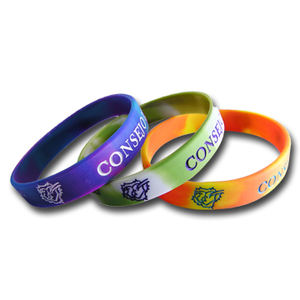 Bracelets en caoutchouc personnalisés avec logo imprimé, bracelets lumineux, bracelets en silicone lumineux dans le noir - Product Image 2