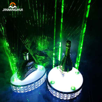 Présentateur de bouteille LED Laser rotatif Glorifiers Télécommande Nouveau Design Discothèque Publicité Comprend des supports d'affichage de bouteille