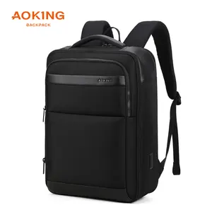 aoking 2023 hot sales waterproof good quality durable polyester daily laptop business backpack bags for men