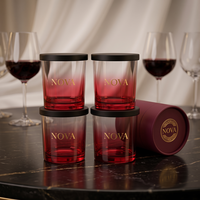 Bocaux à bougies en verre à fond épais 8oz 10oz 14oz, contenants cylindriques avec couvercles, boîtes cadeaux, logo personnalisé, décoration intérieure
