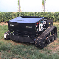 Livraison Gratuite Moteur Diesel CE EPA Machine Agricole Tout-Terrain pour la Coupe de l'Herbe avec Chenilles en Caoutchouc Tondeuse Robot Télécommandée