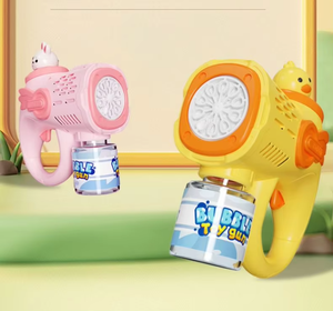 Pistola de Burbujas Automática con Forma de Pato Amarillo, Pistola de Burbujas Eléctrica de Mano de Plástico - Product Image 5