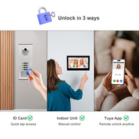 Interphone TCP/IP 7 ''pouces 20 moniteurs système d'interphone vidéo pour appartement avec 1 caméra de sonnette