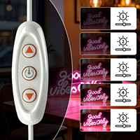 Enseigne néon LED personnalisée avec panneau acrylique, enseigne murale néon USB pour café, bar, chambre, mariage, fête, décoration murale de la maison