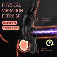Anneau vibrant double Delove pour pénis et stimulateur clitoridien avec télécommande sans fil, adapté aux hommes et aux femmes, jouets sexuels pour adultes