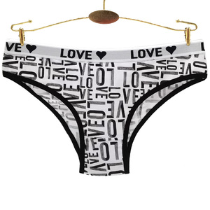 Nuovo Design Yun Meng Ni: Slip Sexy con Stampa LOVE, Morbido Cotone, Bikini per Ragazze - Product Image 6