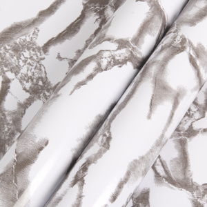 <span class=keywords><strong>Papel</strong></span> Adhesivo de <span class=keywords><strong>Vinilo</strong></span> PVC con Estampado de Mármol Jinyi, para Decoración de Paredes, Muebles y Mesas, Rollo de Película Decorativa - Product Image 4