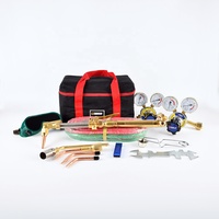 Uleld Kit Gas pengelasan dan memotong, dengan tas tangan pembawa portabel