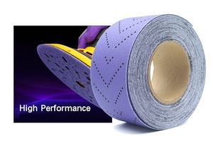 PMS 70mm Multi lubang Jumbo gulungan keramik Otomotif amplas cakram kait dan <span class=keywords><strong>Loop</strong></span> dilapisi lembar amplas - Product Image 6