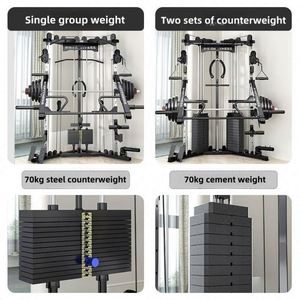 Máquina Smith Multifunción de Acero y Plástico ABS para Gimnasio, Banco de Pesas, Ecológica, Marca MR, Negra, Portátil y Resistente - Product Image 5