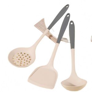 Silicone Non-Stick Kitchen Cooking Utensil <b>Set</b> Wok Spatula Soup Skimmer Spoons for Home Kitchen Use - Product Image 1