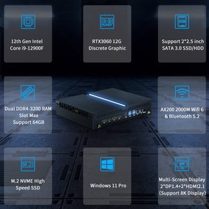 12th Thế Hệ Rtx3060 12GB Mini PC Ddr5 M.2 Giao Diện Độ Nét Cao 8K Video Với I5 12400F I7 12700F I9 Máy Tính - Product Image 5