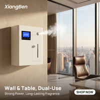 Diffuseur d'huiles essentielles biphasiques personnalisable et unique, à brancher, pour usage commercial hôtelier, parfum 360°, en métal, contrôlé par application, mural