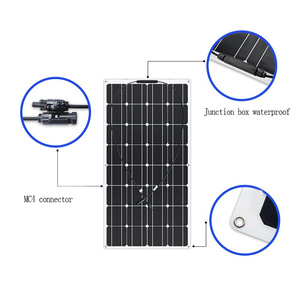 แผงโซลาร์เซลล์แบบยืดหยุ่น Alecter Solar 400W โมโนคริสตัลไลน์ ชุดระบบแผงโซลาร์เซลล์ ประสิทธิภาพ 22% น้ำหนัก 3.8 กก. พร้อมตัวควบคุมสำหรับใช้งานกลางแจ้ง - Product Image 5