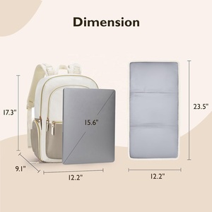 Elegante <span class=keywords><strong>bolsa</strong></span> de viaje para bebé, mochila para pañales de mamá, <span class=keywords><strong>bolsa</strong></span> portátil para sacaleches con enfriador <span class=keywords><strong>y</strong></span> almacenamiento de leche - Product Image 3