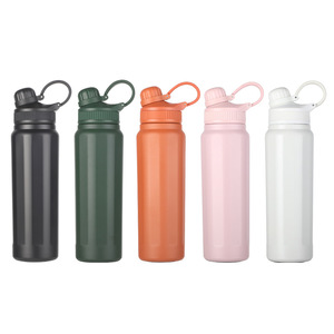 Skirton Stainless Steel Vacuum <b>Flask</b> 820ml Double Wall Insulated Drink Bottle <b>With</b> <b>Straw</b> BPA Free Portable For Outdoor Office Ca - Product Image 1