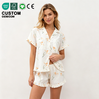 Ensembles de salon pour femmes, vêtements légers, pyjamas doux au toucher, tenues décontractées respirantes pour l'été