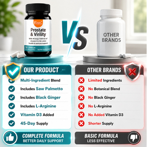 Complément alimentaire pour la prostate et la virilité, multivitamines, 90 capsules, favorise une santé optimale de la prostate chez les hommes, complément pour la prostate - Product Image 2