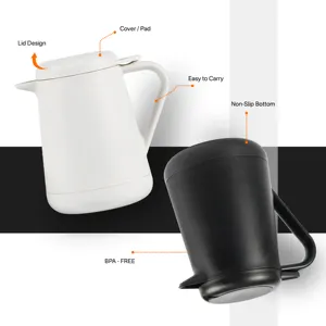 Cafetera de goteo de acero inoxidable 600ml para exteriores personalizada con filtro de infusor 20oz