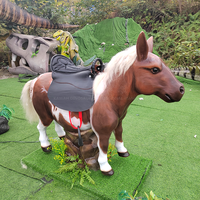 Acheter Beau Modèle Réaliste Animal Taille Réelle Cheval Statue Animatronic Animaux