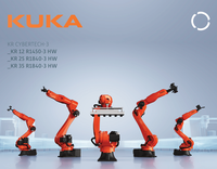 Robot industriel vertical multi-articulations à six axes léger de la série Cybertech de KUKA, répétabilité de 0,02 mm, IP54/IP67
