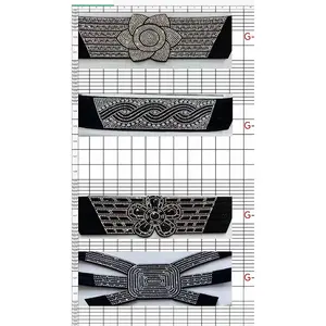 بيع بالجملة صندل نسائي علوي مزخرف من حجر الراين PU مواد إكسسوارات أحذية