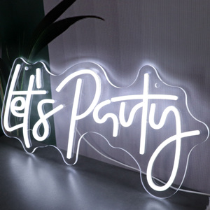 USA Warehouse Free Design Custom Led Light <strong>Neon</strong> <strong>Sign</strong> NO MOQ Dropshipping <strong>Neon</strong> <strong>Sign</strong> for <strong>Lets</strong> <strong>Party</strong> Home Wedding Decor - Product Image 1