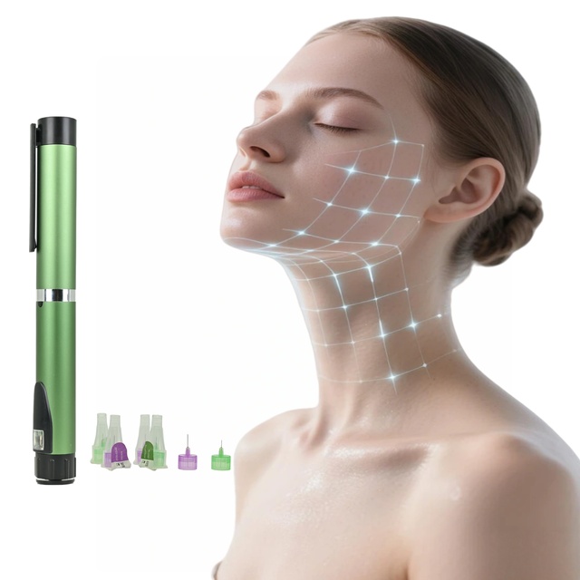 A Reusable 3-milliliter Metal Injection Pen with 60 Units Environmentally Friendly for Precise Skin Care Injection