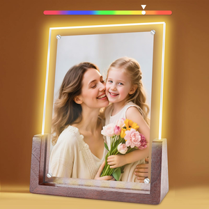 5x7 Picture <b>Frames</b> Set of 2 Rustic <b>Photo</b> <b>Frame</b> with Wooden Base and Tempered Glass for Tabletop - Product Image 1