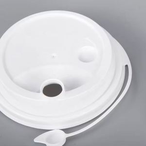 Couvercles transparents jetables en PP de 16 oz (500 ml) 90/98 mm avec ouverture facile anti-déversement pour gobelets à thé aux perles/thé au lait - Product Image 1