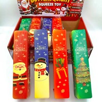 Offre Spéciale : Jouet Squishy Géant en Forme de Bâton de Beurre de Noël à Remontée Lente avec Boîte d'Affichage Colorée – Jouet Anti-Stress