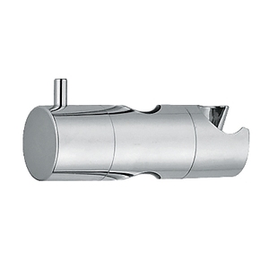 Soporte deslizante cromado de ABS para barra de cortina de ducha de 25 mm, 13 cm de ancho y 4 cm de alto - Product Image 1