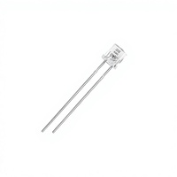 Ampoule LED à tête plate de 5mm, 100 pièces, blanc chaud, rouge, vert, bleu, jaune, 2V/3V, CRI 95, 20000 Lm/W, DIY