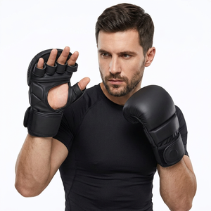 URbrace Adult Unisex Faux Leather Boxing Gloves for Muay Thai Sanda Training Customizable All Season Use - Product Image 3